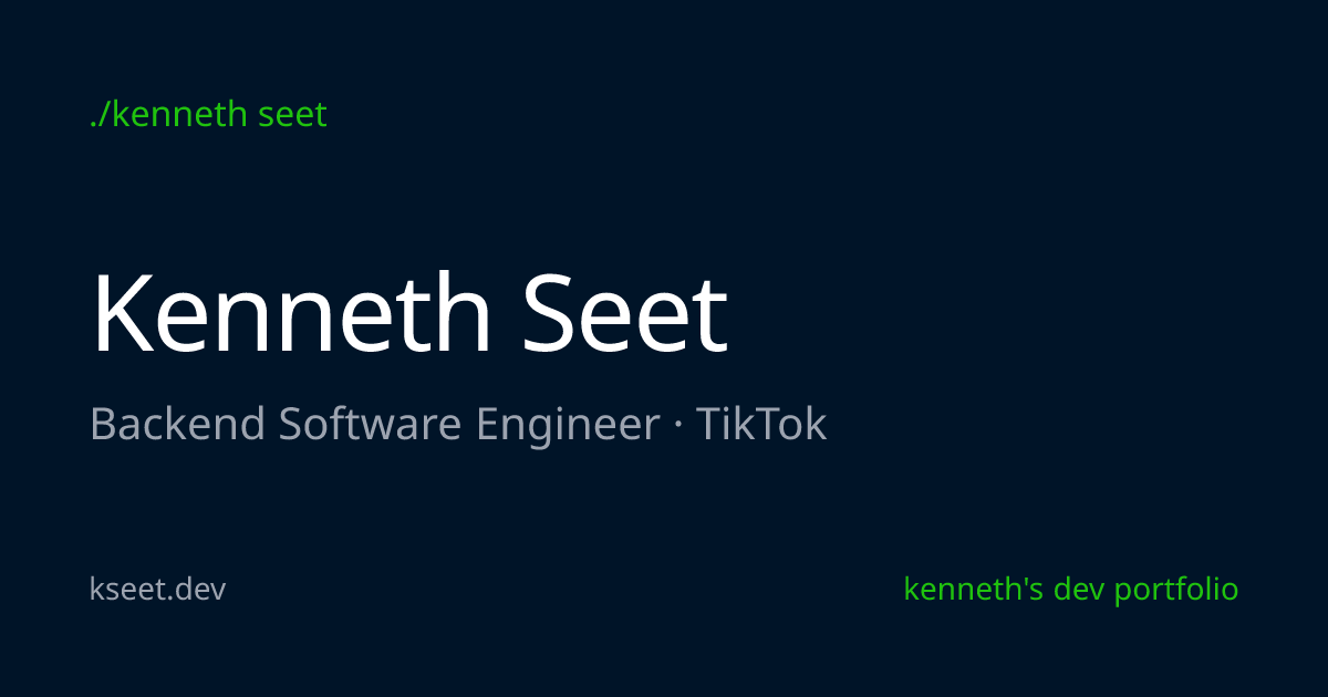 About | Kenneth Seet